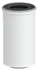 Concentrische rookgasbuis, Remeha, kunststof/staal, 60/100mm, L=250mm, wit