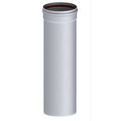 Enkelwandige rookgasbuis, Remeha, Ø150x1000mm, aluminium, met lipring