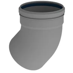 enkelwandige rookgasbocht Remeha 45° Ø130mm kunststof
