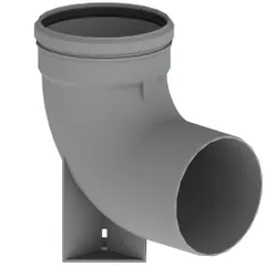 enkelwandige rookgasbocht Remeha 90° Ø130mm kunststof