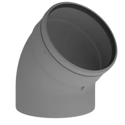 enkelwandige rookgasbocht Remeha RGA 45° Ø150mm kunststof