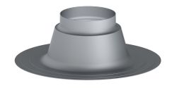Aluminium plakplaat plat dak t.b.v dakdoorvoer 80/125