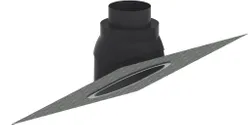 verstelbare loodslab d: 60/100 incl glijschaal 25-45 RAL 7021