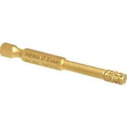 Diamant boorkroon voor nat bedrijf, Rems, Ø6mm, L430mm, 1 1/4"