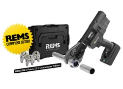 rems mini-press 22V ACC champions edition + 3 persbekken mini t/m 35mm naar keuze