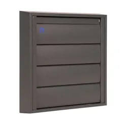 Buitenluchtrooster, Renson 433/S, vierkant 173x173mm, aluminium grijs