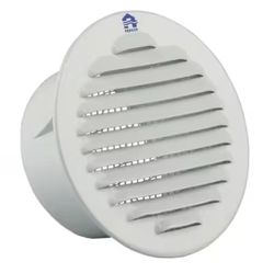 Buitenluchtrooster, Renson 435R, rond Ø226mm, kanaaldiam. Ø190mm, aluminium aluminium