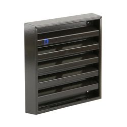 Buitenluchtrooster, Renson 431, vierkant 165x165mm, aluminium bruin