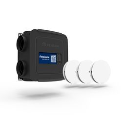 Kit Healthbox GO ventilator unit Healthbox GO + 3x Aeroo ventiel wit + 6x dop diam. 125mm Renson