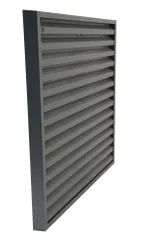 Buitenluchtrooster, Renson 431RC2, vierkant 170x170mm, aluminium wit