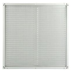 Buitenluchtrooster, Renson 437, vierkant 400x400mm, aluminium
