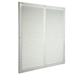 Buitenluchtrooster, Renson 437, vierkant 500x500mm, aluminium