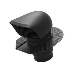 traversée de toiture pour conduit d’air circulaire Renson plastique Ø150mm H389mm noir