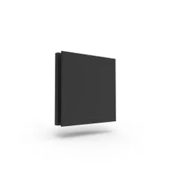 Toe-/afvoerventiel, Renson Aeroo, Ø125mm, vierkant, zwart