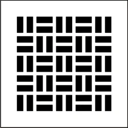 Ventilatierooster, Renson Ventiel, rechthoekig 130x130mm, aluminium