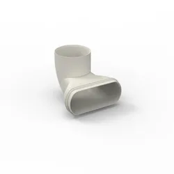 pièce de transition rectangulaire-circulaire Renson Easyflex Ø80mm