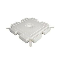 Collecteur pour conduit d'air rectangulaire, Renson Easyflex, Ø160mm, plastique, 8x 135x55mm