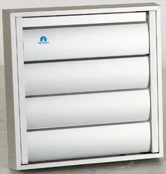 Buitenluchtrooster, Renson 433/S, vierkant 173x173mm, aluminium