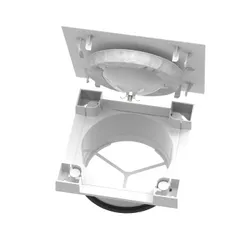 Afvoerventiel, Renson SQair Deluxe, Ø125mm, vierkant, wit