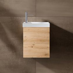 meuble de lavabo Riho Porto 400x450x230mm chêne