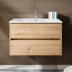 wastafelmeubel Riho Porto 800x520x450mm eiken