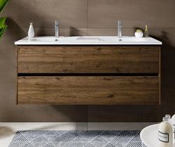 meuble de lavabo Riho Porto 1200x520x450mm chêne