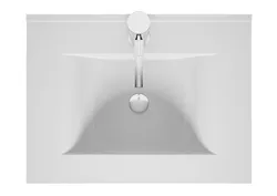 PORTO keramische wastafel Wave 60cm d46cm RIHO enkele lavabo