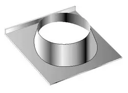 dakdoorvoerplaat Roccheggiani SPG/SP2 Ø120mm inox vierkant 22.5° 626