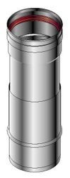 Enkelwandige rookgashulpstuk, Roccheggiani SPG/SP2 628, Ø80mm, inox, met lipring