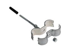 dubbele beugel iso 15mm met montagebout L=100mm rofix