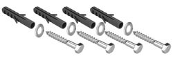 bevestigingsset 4 stuks bout m8x60 rondel en plug 10mm