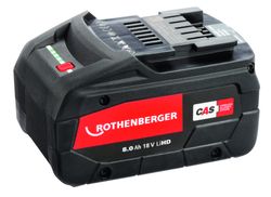 Accu pour outils électriques, Rothenberger, 8Ah, 18V, Li-HD