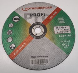 stone-profi snijschijf plat 230x3x22 rothenberger