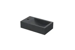 Fontein 40x23 hardsteen links met kraangat  blue stone