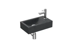 Fonteinpack 40x23 blue stone-chroom gat R fontein-kraan-design sifon-afvoerplug-bevestiging