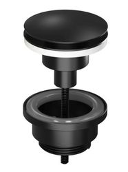 Afvoerplug stop& go mat zwart