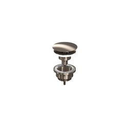 Afvoerplug open brushed nickel