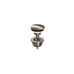 Bouchon de vidange nickel brossé ouvert