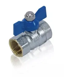 Robinet papillon droit à passage intégral, 3/4" filetage intérieur-filetage intérieur, PN16, Sanutal