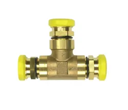 PLT-verloop T-stuk, messing, DN25x15x20, gas, Sanutal Flexikit PLT CLAP