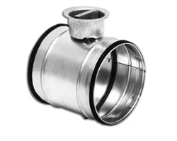 Regelklep rond luchtkanaal, Sanutal air, 100mm, galva (sendzimir verzinkt) staal