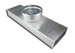 pour conduit noyé, Sanutal air Mecano, 200x80mm, galva