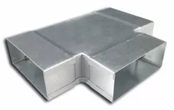 T-stuk 90gr stromend instortkanaal, Sanutal air Mecano, T-stuk 90gr stromend, 220x55mm, galva