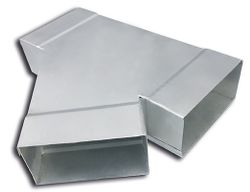 T-stuk 45gr instortkanaal, Sanutal air Mecano, T-stuk 45gr, 110x55mm, staal
