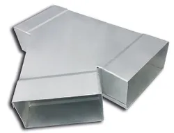 T-stuk 45gr instortkanaal, Sanutal air Mecano, T-stuk 45gr, 110x55mm, staal
