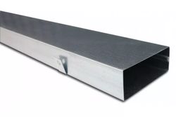 rechthoekig luchtkanaal Sanutal air Mecano 55x110mm L2000mm