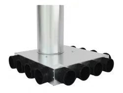 collecteur pour conduit d'air rectangulaire Sanutal air 99.CSK Ø160mm 12x63mm