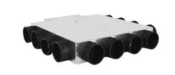 collecteur pour conduit d'air rectangulaire Sanutal air 99.CSK Ø200mm 12x63mm