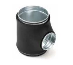 Té de réduction conduit d’air circulaire, Sanutal air, 160 x 125mm, acier