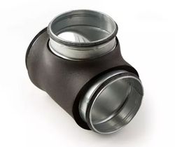 Té conduit d’air circulaire, Sanutal air, Ø125mm, acier